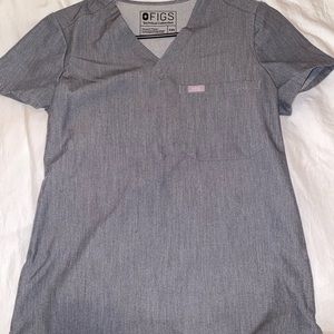 Figs Gray Women's Scrub Top